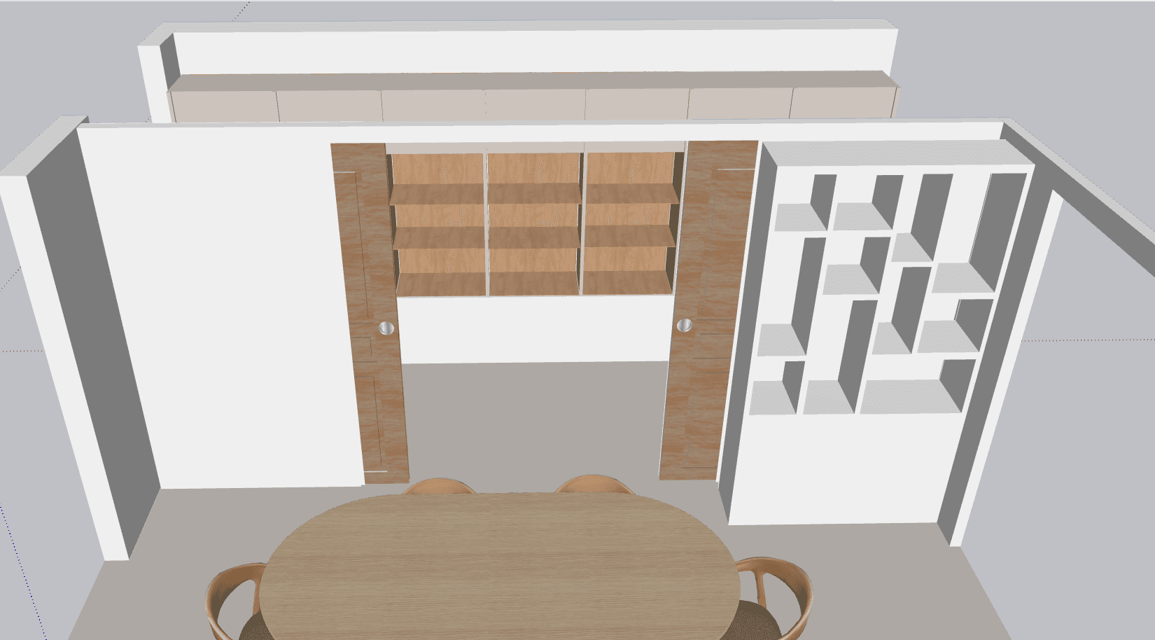 Cuisine — La Rochelle — vue 1 — rendu SketchUp
