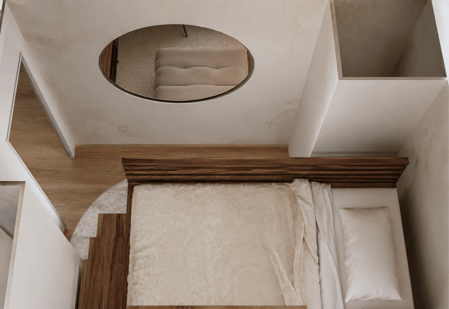 Duplex — Saint-Lary-Soulan — Chambre — étude volumétrique 1