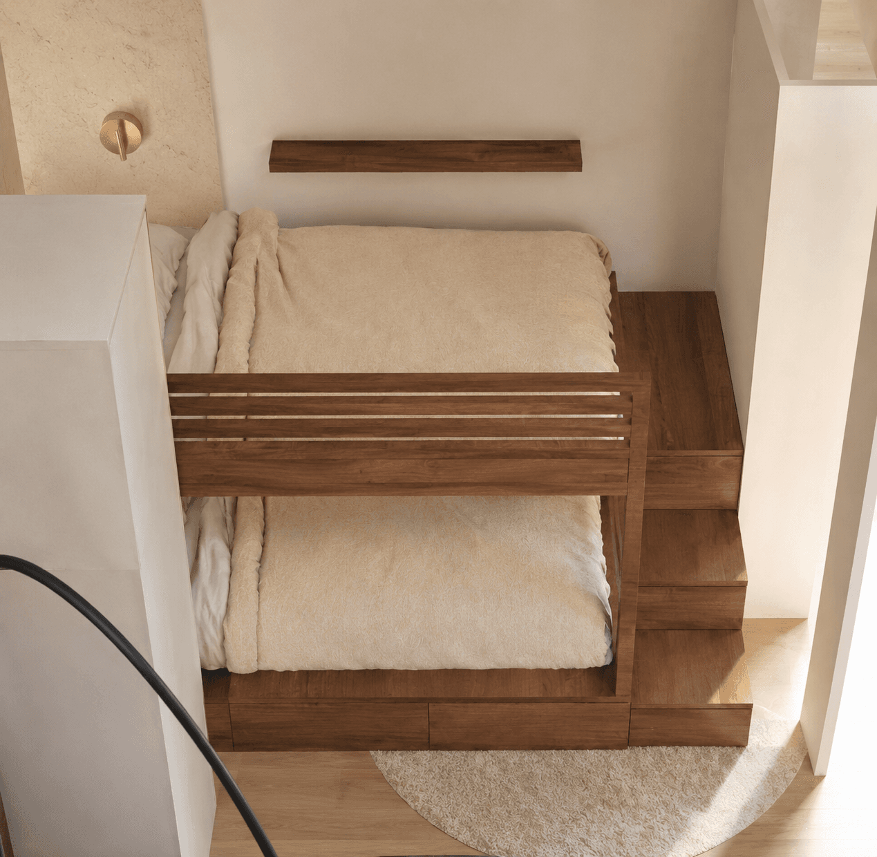 Duplex — Saint-Lary-Soulan — Chambre — étude volumétrique 2