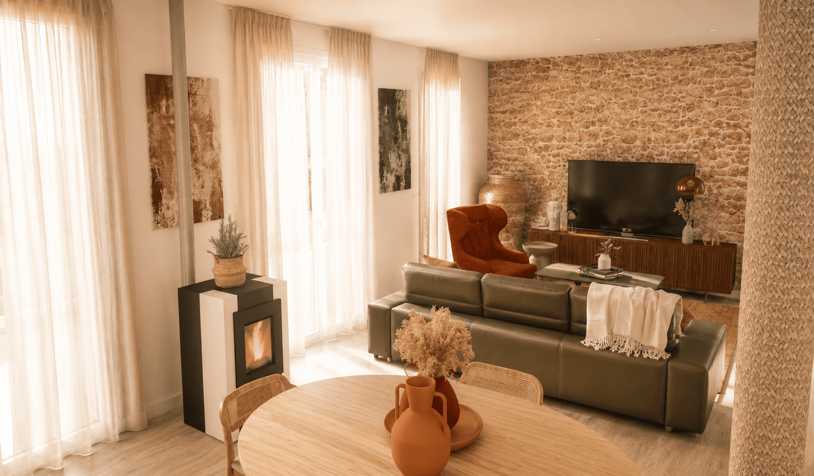 Salon — La Rochelle — vue 3 — rendu réaliste