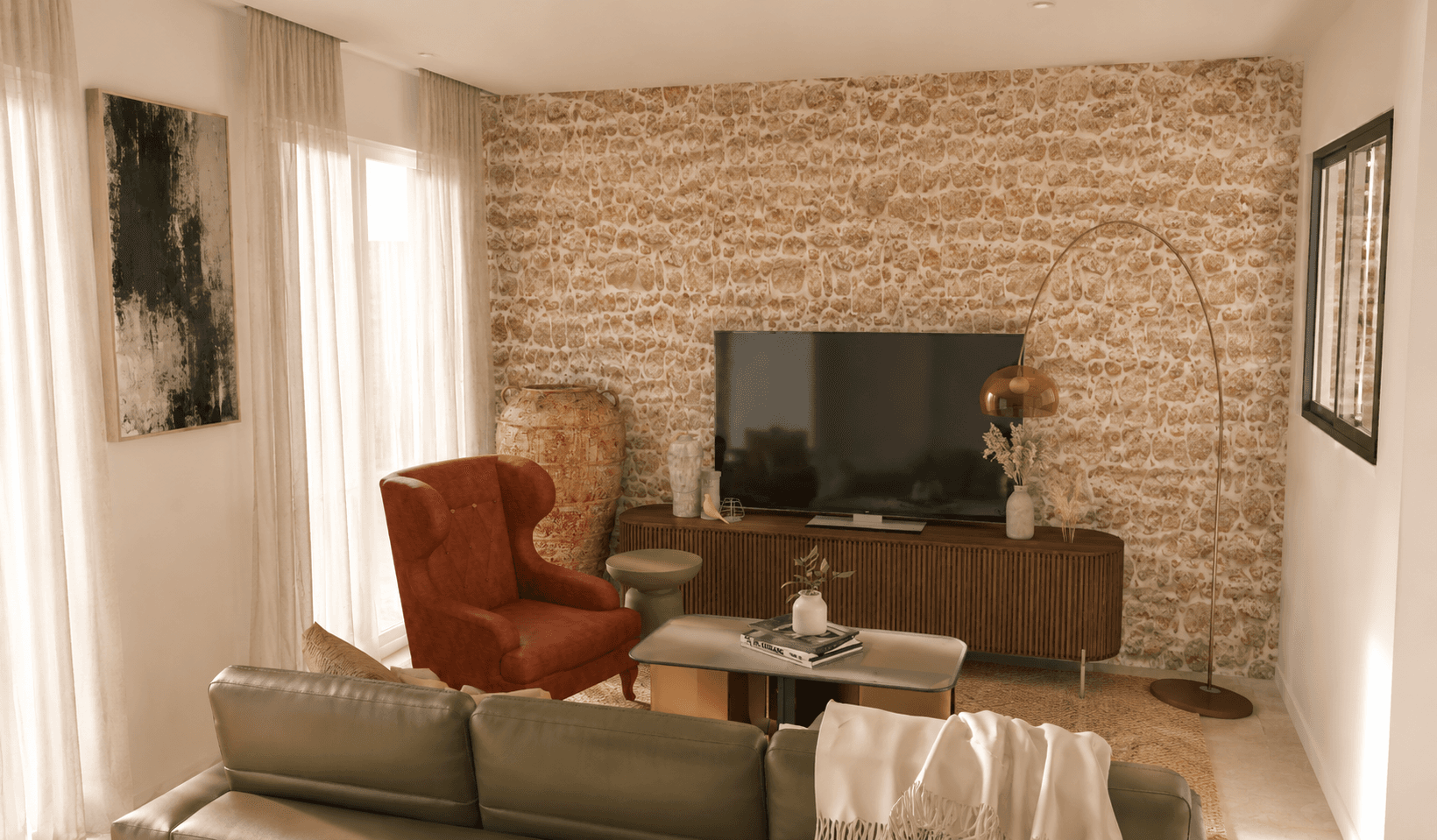Salon — La Rochelle — vue 4 — rendu réaliste